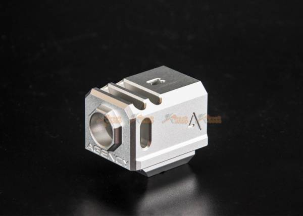 RWA Agency Arms 417 Compensator (14mm CCW) for Marui / VFC / WE-Tech G17& G18C Airsoft GBB Series - Silver