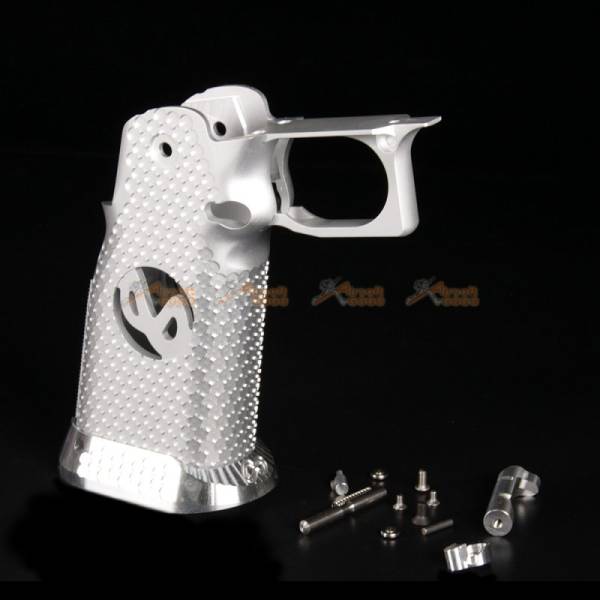 Airsoft Surgeon RWA Infinity CNC Aluminum Aggressive Mobius Grip Set for Marui Hi-Capa Series (Silver ) - Image 10