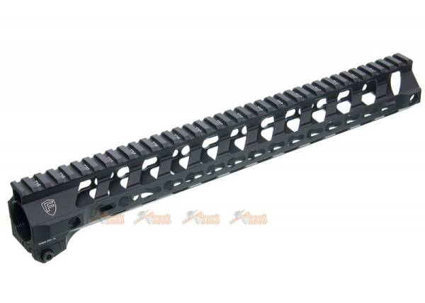 RWA Fortis SWITCH 556 Rail System - 14 inch KeyMod Black for M4 AEG Series - Image 4