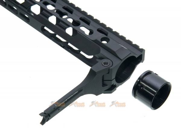 RWA Fortis SWITCH 556 Rail System - 14 inch KeyMod Black for M4 AEG Series - Image 2