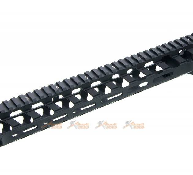 RWA Fortis SWITCH 556 Rail System - 13 inch KeyMod Black for M4 AEG Series