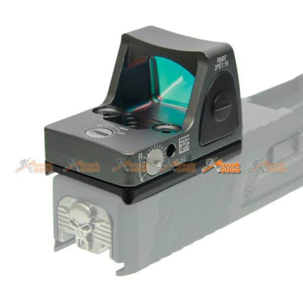 Adjustable RMR Red Dot Sight with 1913 / Marui & WE 17 GBB Mount (Grey) - Image 4