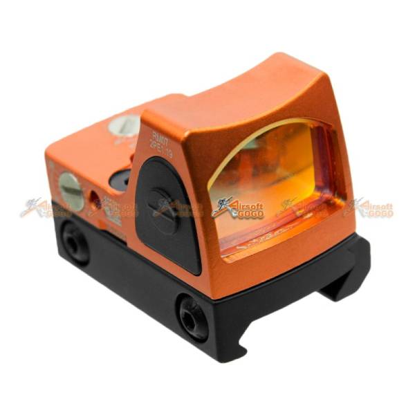 Adjustable RMR Red Dot Sight with 1913 / Marui & WE G17 GBB Mount (Orange) - Image 2