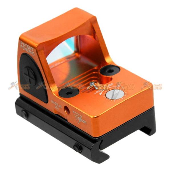 Adjustable RMR Red Dot Sight with 1913 / Marui & WE G17 GBB Mount (Orange) - Image 5