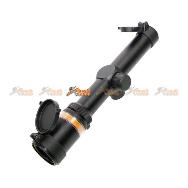 Black Owl Gear 1.5-6X24 OPTIC FIBRE Illuminated Rifle Scope With Mount (Red) - Image 2