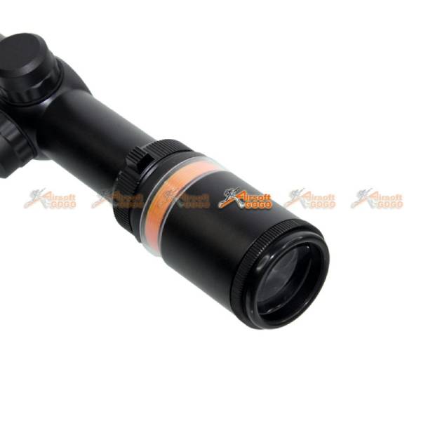 Black Owl Gear 1.5-6X24 OPTIC FIBRE Illuminated Rifle Scope With Mount (Red) - Image 5