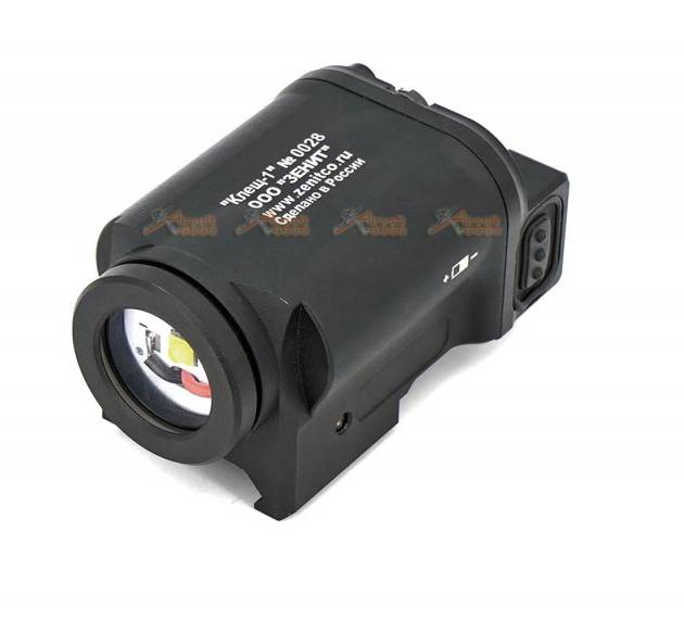 Tactical Zenitco KLESCH-1S GEN.2.0 FLASHLIGHT Wall Of Light 160° Wide Illumination For 20MM Picatinny Rail Gun Light G17 G19 (Black)