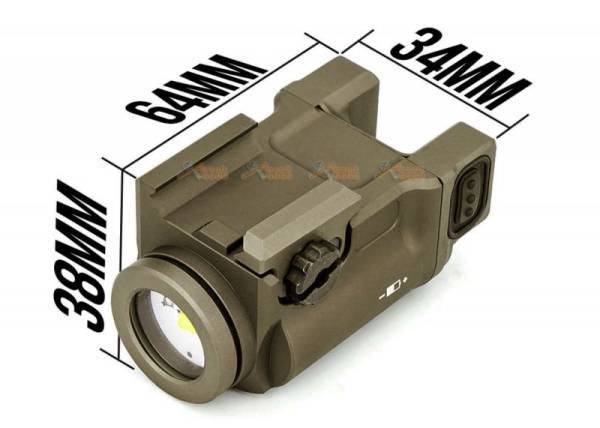Tactical Zenitco KLESCH-1S GEN.2.0 FLASHLIGHT Wall Of Light 160° Wide Illumination For 20MM Picatinny Rail Gun Light G17 G19 (DE) - Image 2