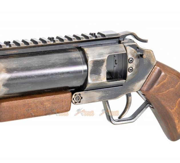 ShowGuns Mini Hand Cannon Airsoft Grenade Launcher (Real Wood Grip)