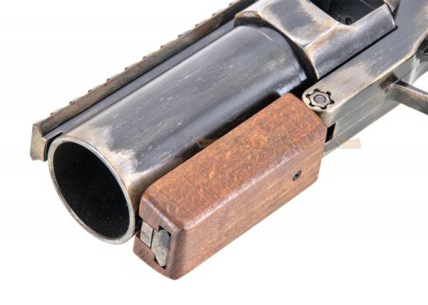 ShowGuns Mini Hand Cannon Airsoft Grenade Launcher (Real Wood Grip) - Image 4