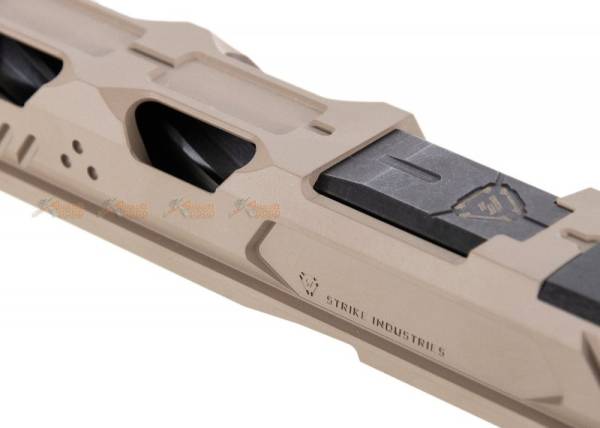 EMG Srike IIndustries ARK Titanium Slide Type A (DE) for Marui G17 Gen.3 Airsoft GBB - Image 8