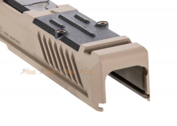 EMG Srike IIndustries ARK Titanium Slide Type A (DE) for Marui G17 Gen.3 Airsoft GBB - Image 3