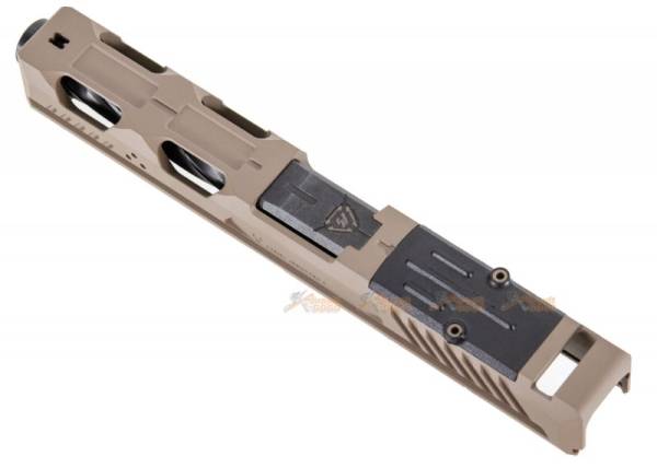 EMG Srike IIndustries ARK Titanium Slide Type A (DE) for Marui G17 Gen.3 Airsoft GBB - Image 4