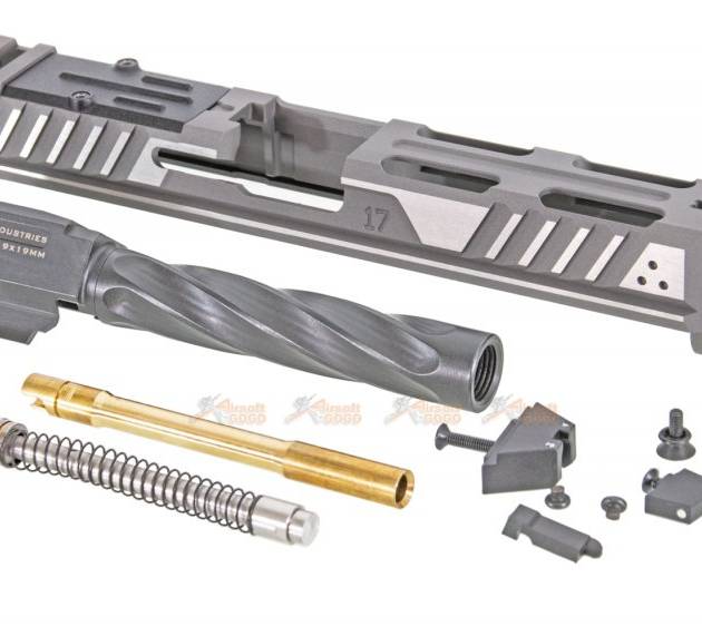 EMG Srike IIndustries ARK Titanium Slide Type B (Silver)  for Marui G17 Gen.3 Airsoft GBB