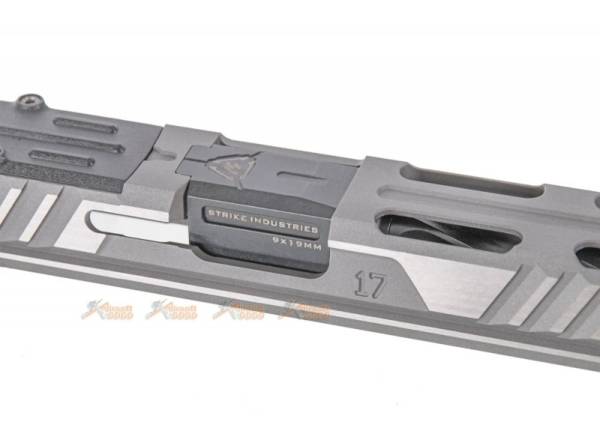 EMG Srike IIndustries ARK Titanium Slide Type B (Silver)  for Marui G17 Gen.3 Airsoft GBB - Image 6