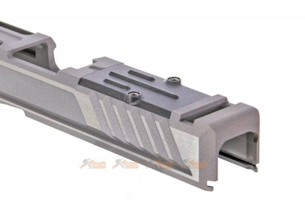 EMG Srike IIndustries ARK Titanium Slide Type B (Silver)  for Marui G17 Gen.3 Airsoft GBB - Image 5