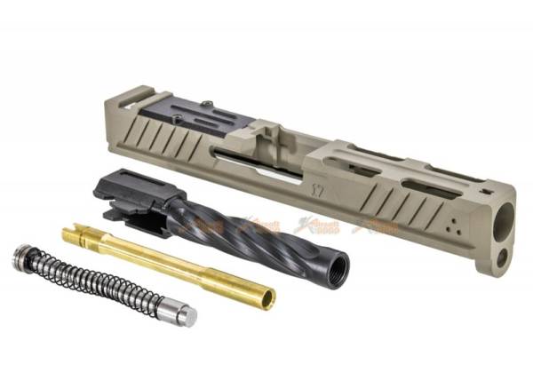 Strike Industries Ark Titanium slide + Steel Barrel For Tokyo Marui G17 GBB Gen 3 (DE)