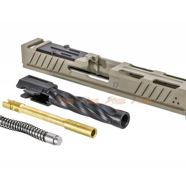 Strike Industries Ark Titanium slide + Steel Barrel For Tokyo Marui G17 GBB Gen 3 (DE)