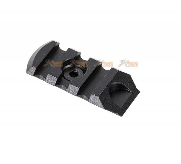 Dynamic Tactical 3-Slot Low Profile M-LOK Rail Section (Black)