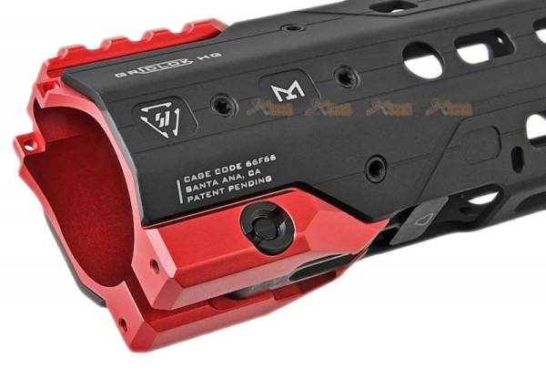 Strike Industries GRIDLOK 11 inch Main Body with Sights and (Red) Titan Rail Attachment for VFC / Systema PTW M4 Airsoft Gun AEG/ GBBR - Image 6