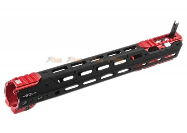 Strike Industries GRIDLOK 15 inch Main Body with Sights and (Red) Titan Rail Attachment for VFC / Systema PTW M4 Airsoft Gun AEG/ GBBR - Image 3