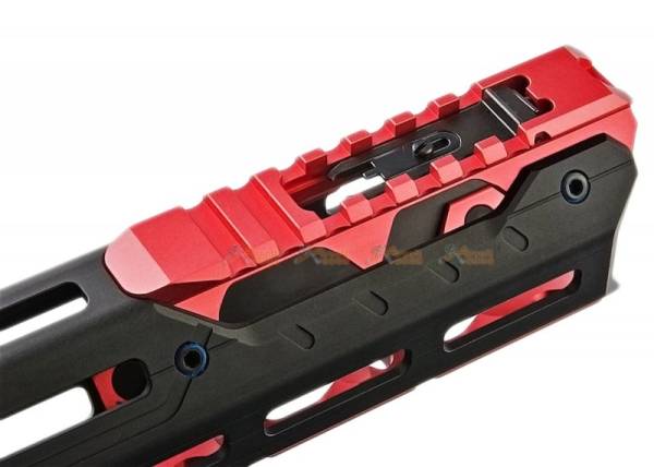 Strike Industries GRIDLOK 15 inch Main Body with Sights and (Red) Titan Rail Attachment for VFC / Systema PTW M4 Airsoft Gun AEG/ GBBR - Image 6