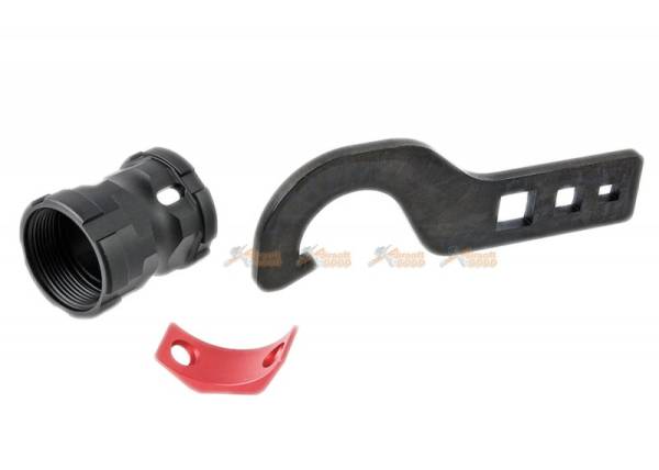 Strike Industries GRIDLOK 15 inch Main Body with Sights and (Red) Titan Rail Attachment for VFC / Systema PTW M4 Airsoft Gun AEG/ GBBR - Image 5