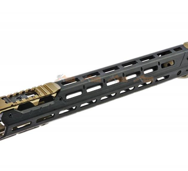 Strike Industries GRIDLOK 17 inch Main Body with Sights and (FDE) Titan Rail Attachment for VFC / Systema PTW M4 Airsoft Gun AEG/ GBBR