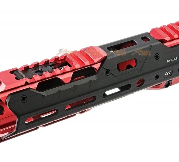 Strike Industries GRIDLOK 8.5 inch Main Body with Sights and (Red) Titan Rail Attachment  for VFC / Systema PTW M4 Airsoft Gun AEG/ GBBR