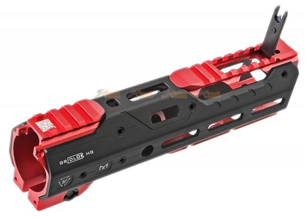 Strike Industries GRIDLOK 8.5 inch Main Body with Sights and (Red) Titan Rail Attachment  for VFC / Systema PTW M4 Airsoft Gun AEG/ GBBR - Image 6