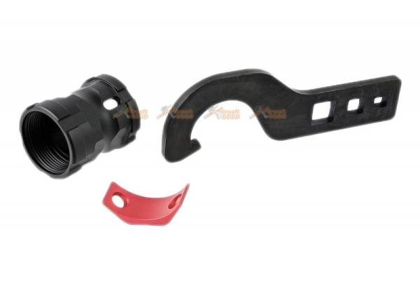 Strike Industries GRIDLOK 8.5 inch Main Body with Sights and (Red) Titan Rail Attachment  for VFC / Systema PTW M4 Airsoft Gun AEG/ GBBR - Image 2