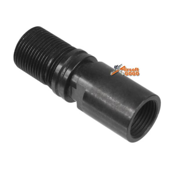Toyko Arms Steel Barrel to Silencer Adaptor (CCW 14mm) for Marui MP7 AEP / WELL R4 AEP - Image 2
