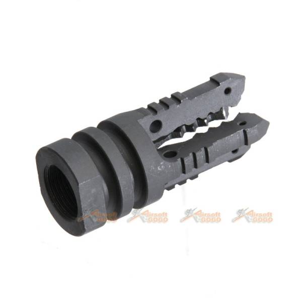 Tokyo Arms Steel 14mm CCW 4 Arrow Style Compensator (Black) - Image 3