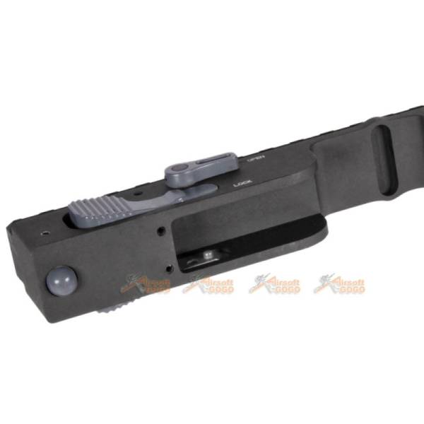 Tokyo Arms Metal Rail Scope Mount for A&K PKM AEG (Black) - Image 4