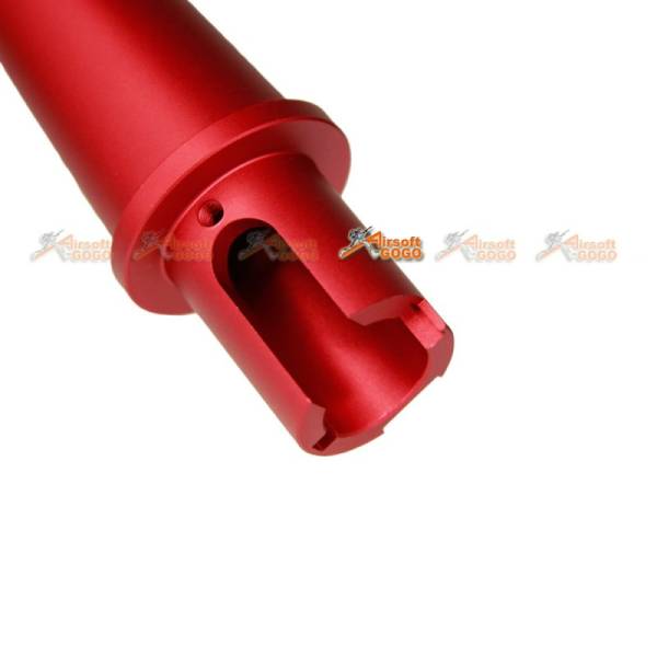 Tokyo Arms Multi-Length CNC Metal Outer Barrel for Marui M4/M16 AEG (CCW, Red) - Image 3