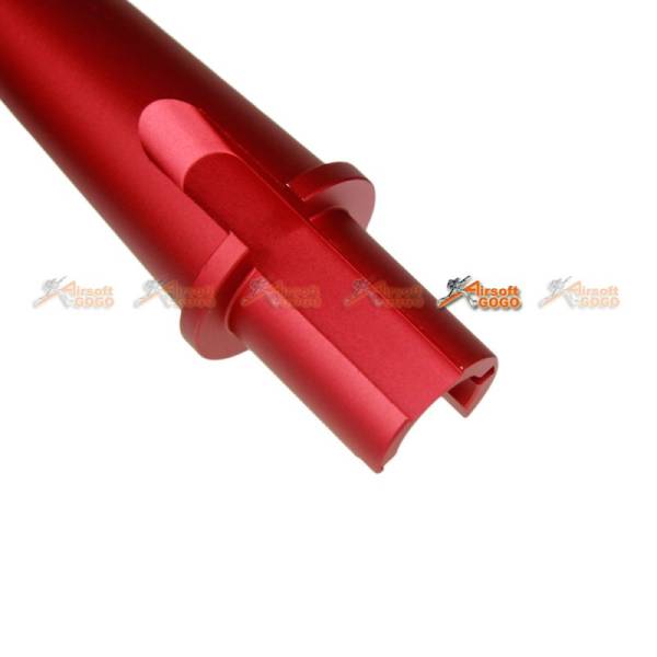 Tokyo Arms Multi-Length CNC Metal Outer Barrel for Marui M4/M16 AEG (CCW, Red) - Image 4