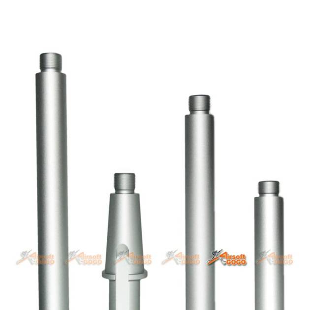 Tokyo Arms Multi-Length CNC Metal Outer Barrel for Marui M4/M16 AEG (CCW, Silver)