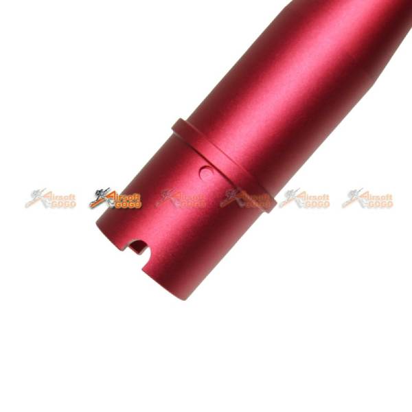 Tokyo Arms Multi-Length CNC Metal Outer Barrel for Systema M4 PTW AEG (CCW, Red) - Image 3
