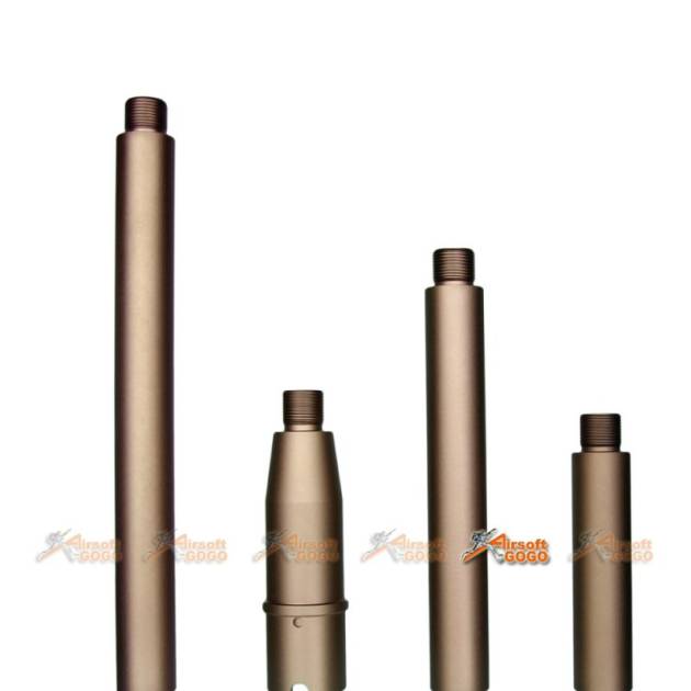 Tokyo Arms Multi-Length CNC Metal Outer Barrel for Systema M4 PTW AEG (CCW, Sand)