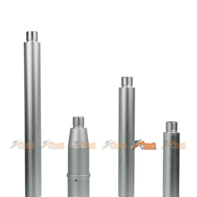 Tokyo Arms Multi-Length CNC Metal Outer Barrel for Systema M4 PTW AEG (CCW, Silver)