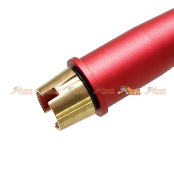 Tokyo Arms Multi-Length CNC Metal Outer Barrel for Marui M4 MWS GBB (CCW, Red) - Image 3
