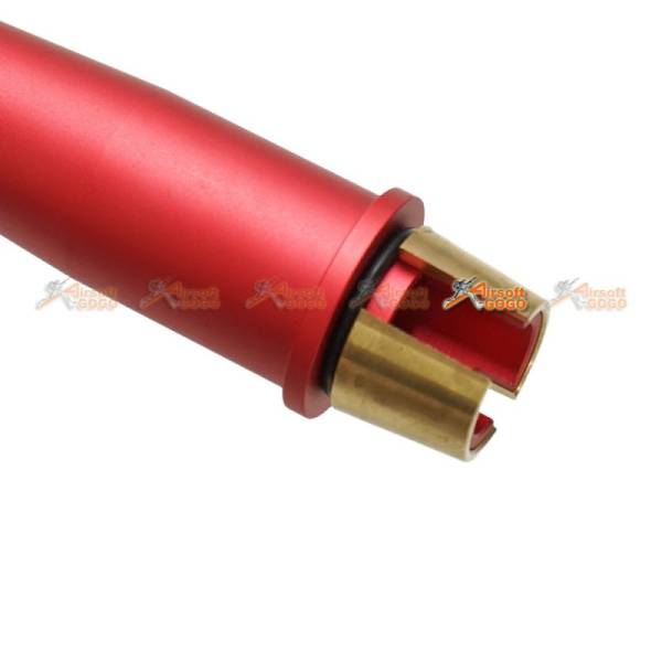 Tokyo Arms Multi-Length CNC Metal Outer Barrel for Marui M4 MWS GBB (CCW, Red) - Image 2