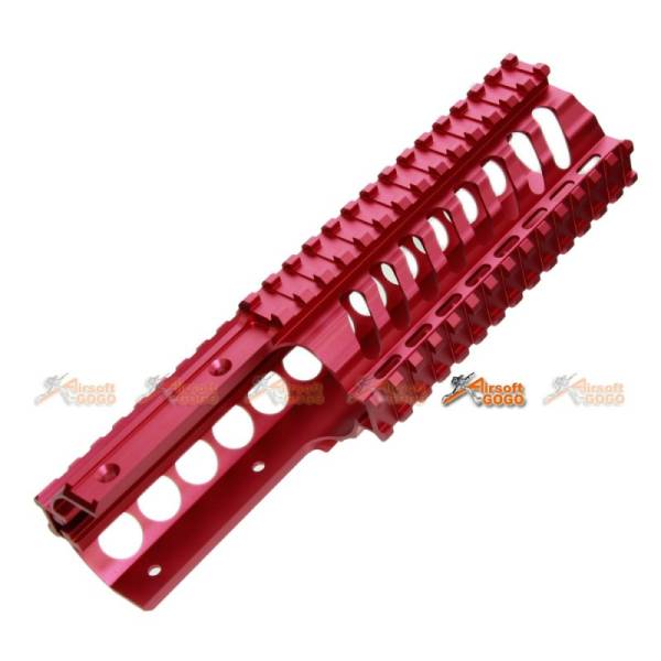 Tokyo Arms Tactical CNC Metal Rail Handguard for KWA Kriss Vector GBB (9inch, Red) - Image 3