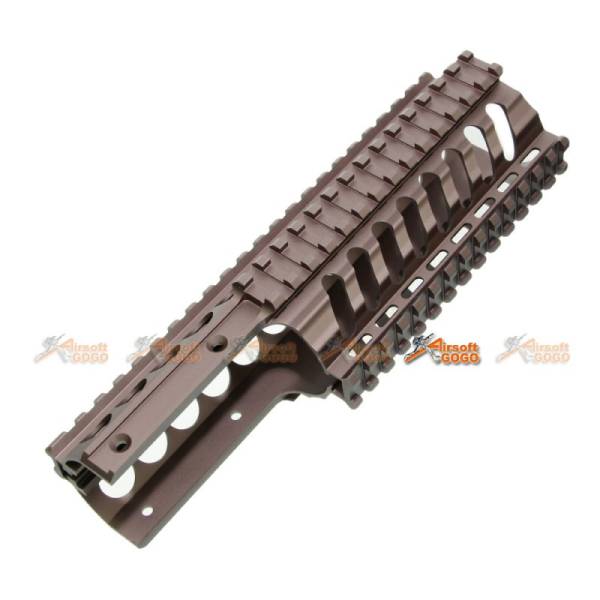 Tokyo Arms Tactical CNC Metal Rail Handguard for KWA Kriss Vector GBB (9inch, TAN) - Image 3