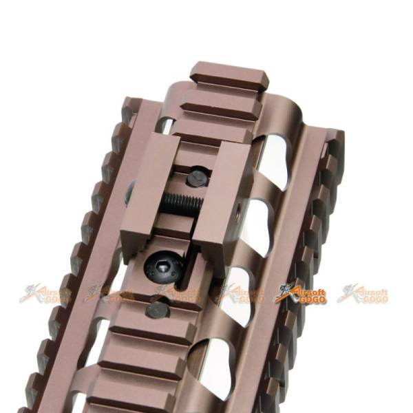 Tokyo Arms 5.7 Inch Aluminum CNC RIS Lower Handguard for A&K M249 AEG (TAN) - Image 3