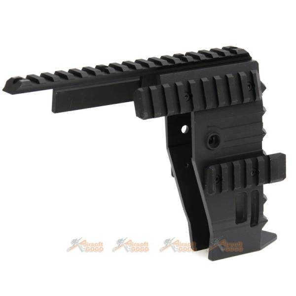 Tokyo Arms Swordfish Style Aluminum Alloy Front End Conversion Kit for P90 AEG (Black) - Image 3