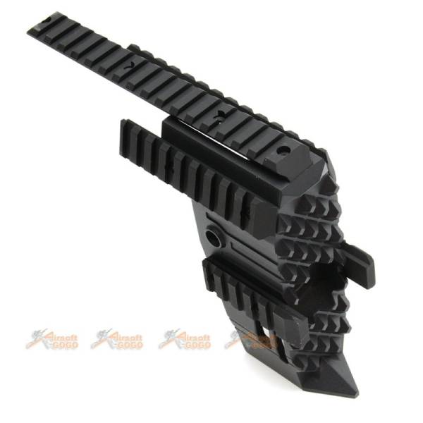 Tokyo Arms Swordfish Style Aluminum Alloy Front End Conversion Kit for P90 AEG (Black) - Image 4