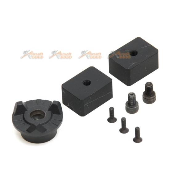Tokyo Arms Swordfish Style Aluminum Alloy Front End Conversion Kit for P90 AEG (Black) - Image 2