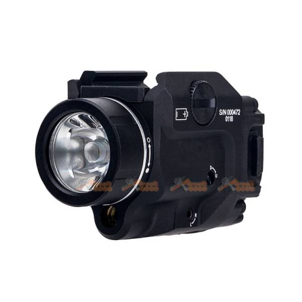 Tactical Weapon Light TLR-8 flashlight with Red Laser and Mighty Lumen with UNIV-1/UNIV-2/1913-1/1913-2/1913-3/1913-4 rail (BK) - Image 3
