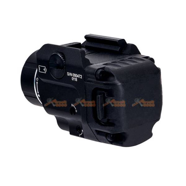 Tactical Weapon Light TLR-8 flashlight with Red Laser and Mighty Lumen with UNIV-1/UNIV-2/1913-1/1913-2/1913-3/1913-4 rail (BK) - Image 4